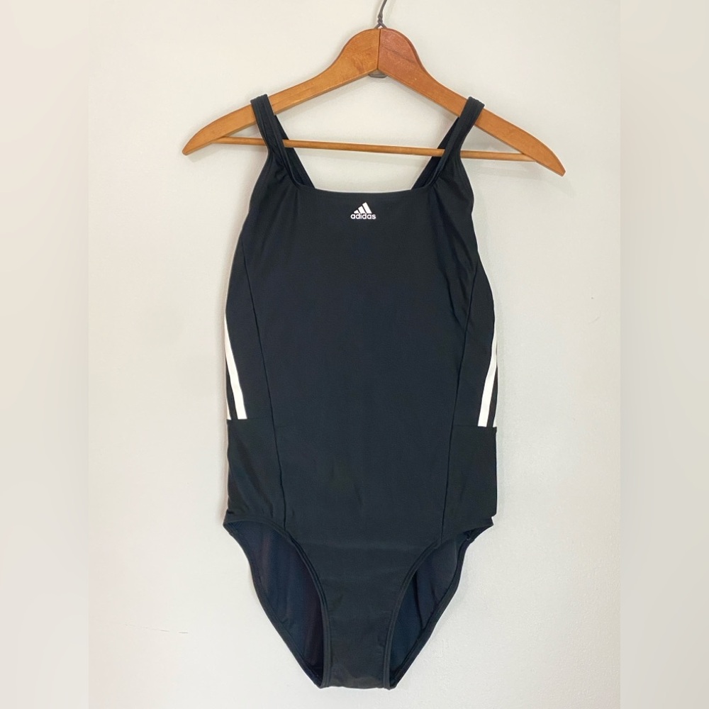 Adidas swimsuit women’s size 8 black one peice